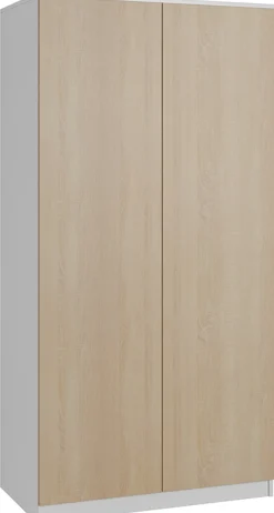 Szafa garderoba CLASSIC - Biała/Dąb Sonoma | 180x90x50 cm