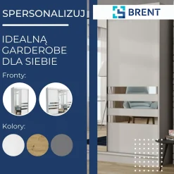 Szafa garderoba przesuwna BRENT 100 cm HENRY ARTISAN