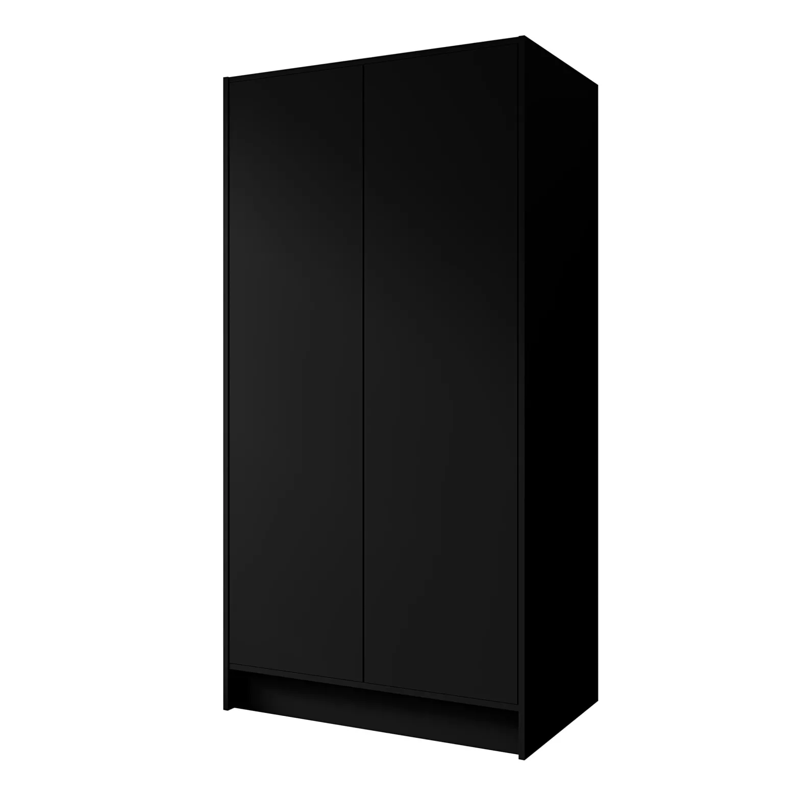 Szafa GAVA 100 cm Czarna - 2 drzwi TIP-ON Bez Uchwytów