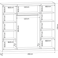 Szafa INES II 250 1L AR/BL