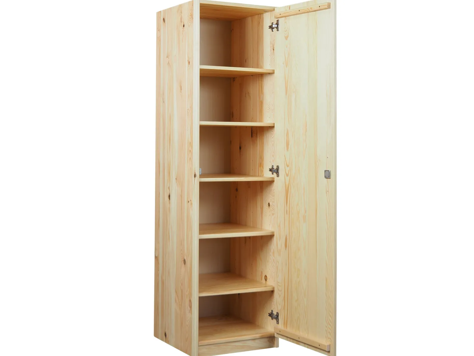 Szafa jednodrzwiowa 50 cm EKO drewniana słupek z półkami