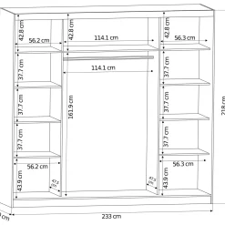 Szafa MALI 230 1L WH/WH