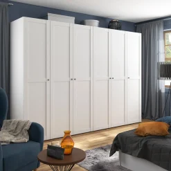 Szafa modułowa Flex 200 cm z drzwiami biała
