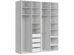 Szafa modułowa Flex 200 cm z drzwiami biała