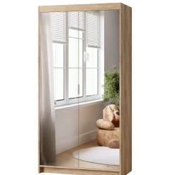 Szafa modułowa z lustrem 90 cm KUBA dąb sonoma