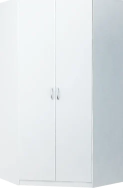 Szafa Narożna z drążkiem i półkami Sz06 Biały 55x106x193 cm Bestseller