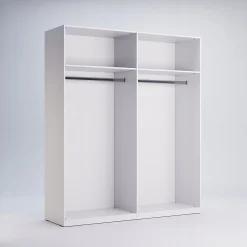 SZAFA PRZESUWNA Bella 200cm biały połysk PŁYTA LAMINOWANA