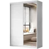 Szafa przesuwna CAMARO II PLUS z lustrem 150 cm biały mat