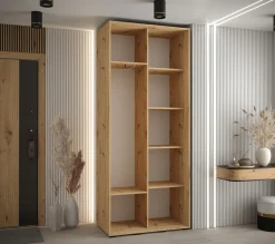 Szafa przesuwna 45 Cannes 3 120 artisan+biały+srebrny