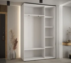 Szafa przesuwna 45 Cannes 3 150 biały+artisan+czarny
