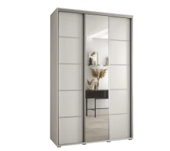 Szafa przesuwna 60 Cannes 5 150 biały+biały+srebrny