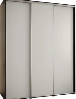 Szafa przesuwna 60 Cannes 1 190 czarny+biały+srebrny