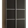 Szafa przesuwna 60 Cannes 4 110 czarny+czarny+srebrny