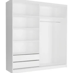 Szafa przesuwna 203 cm FRAMIRE Tivaro VI biały biały
