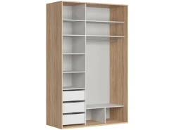 Szafa przesuwna Flex 150 cm z lustrem dąb sonoma