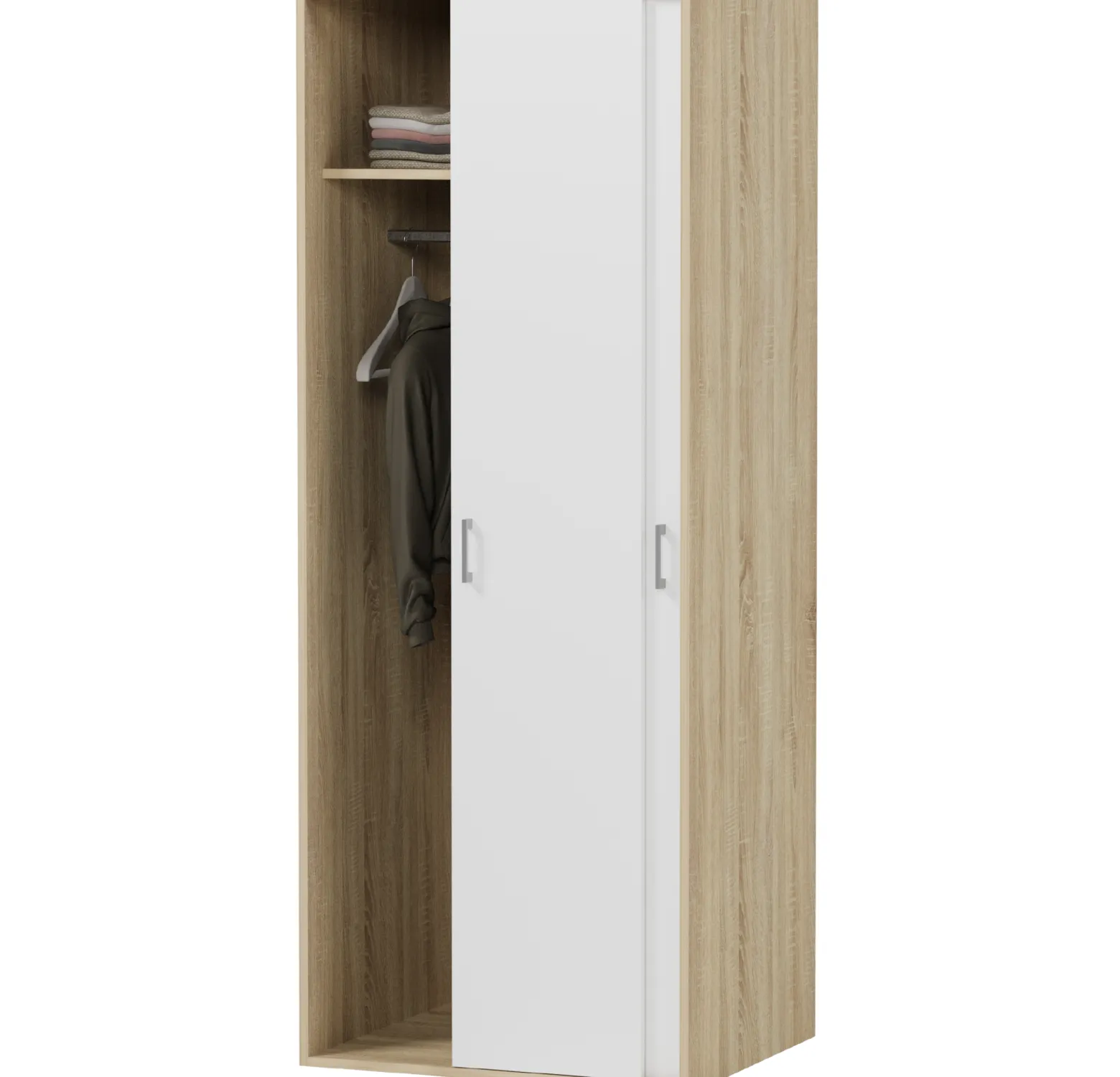 Szafa przesuwna garderoba 70 cm drzwi FRAMIRE U-70P sonoma mix