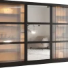 Szafa przesuwna Garderoba FLUTES 2 250 czarny