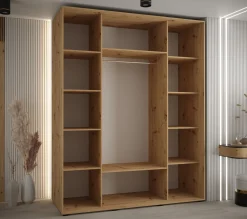 Szafa przesuwna Garderoba LANKO 2 190 gł. 60 artisan/biały