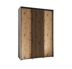 Szafa przesuwna Garderoba LANKO 1 180 gł. 60 biały/artisan