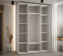 Szafa przesuwna Garderoba LANKO 1 180 gł. 60 biały/artisan