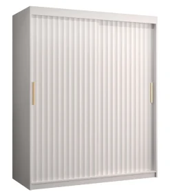 Szafa przesuwna Garderoba Riflo Wave 1 150 biały + biały