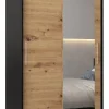 Szafa przesuwna Garderoba Tokyo 2 100 czarny + artisan