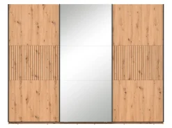 Szafa przesuwna Lamea 270 cm z lustrem dąb artisan