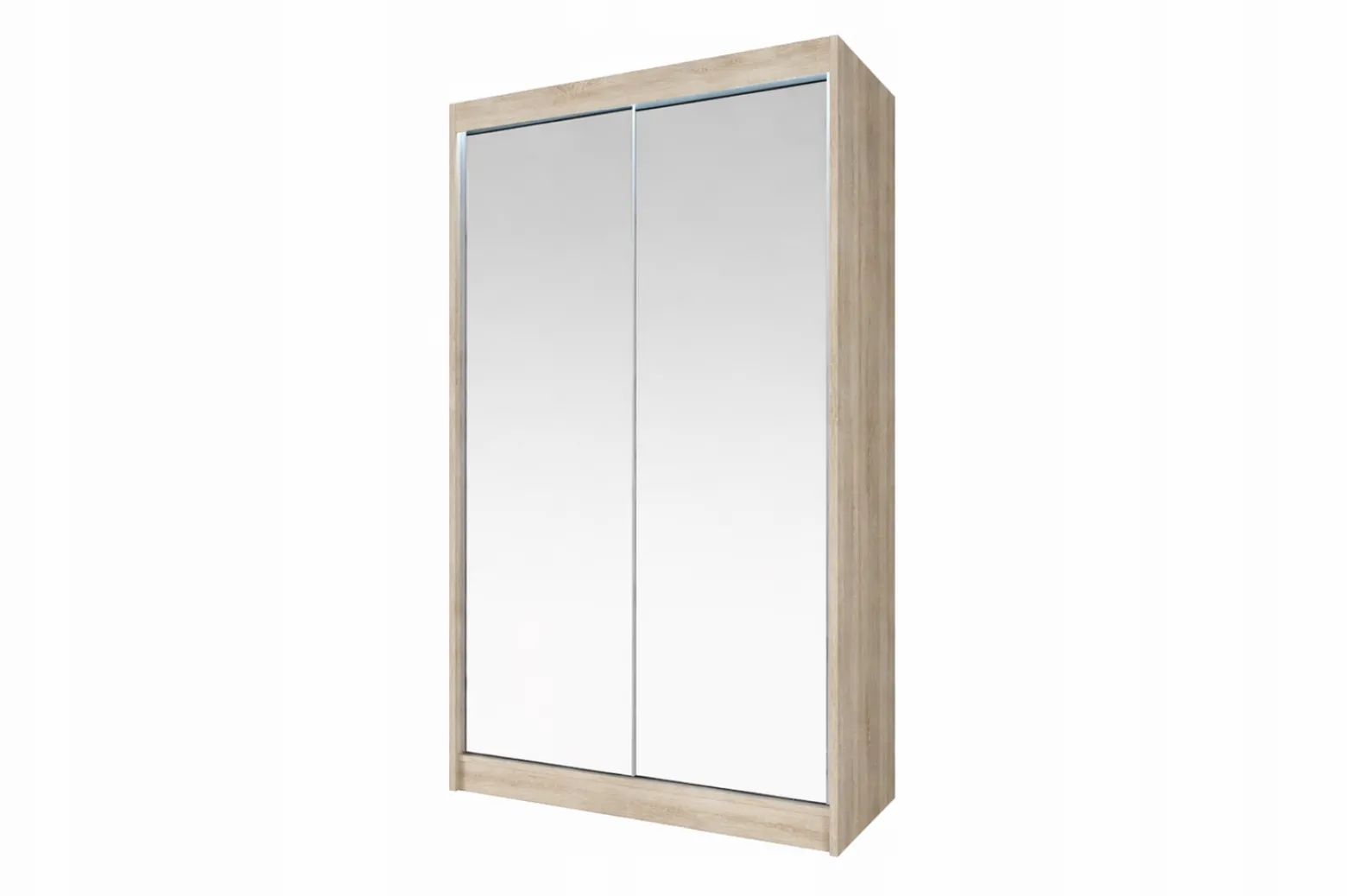 Szafa przesuwna LOKO3 dąb sonoma z lustrami 120 cm