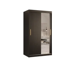 Szafa przesuwna RIFLO SLIM 2 100 czarny mat+ czarny mat