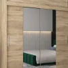 Szafa przesuwna Tokyo 1 200 sonoma + sonoma z nadstawką