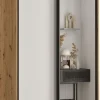 Szafa przesuwna 60 wysoka Davos 3 120 artisan+biały+czarny