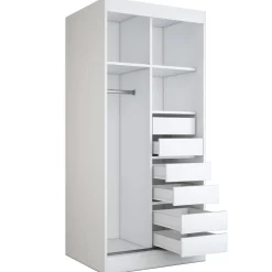 Szafa przesuwna 2x Lustro 90x200 Karl , Dąb Sonoma