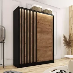 Szafa przesuwna z lamelami 150 cm LAMEL 3D Lefkas