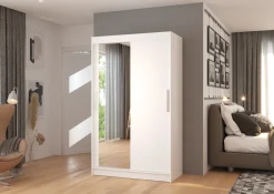 Szafa przesuwna z lustrem BARIO 120 White