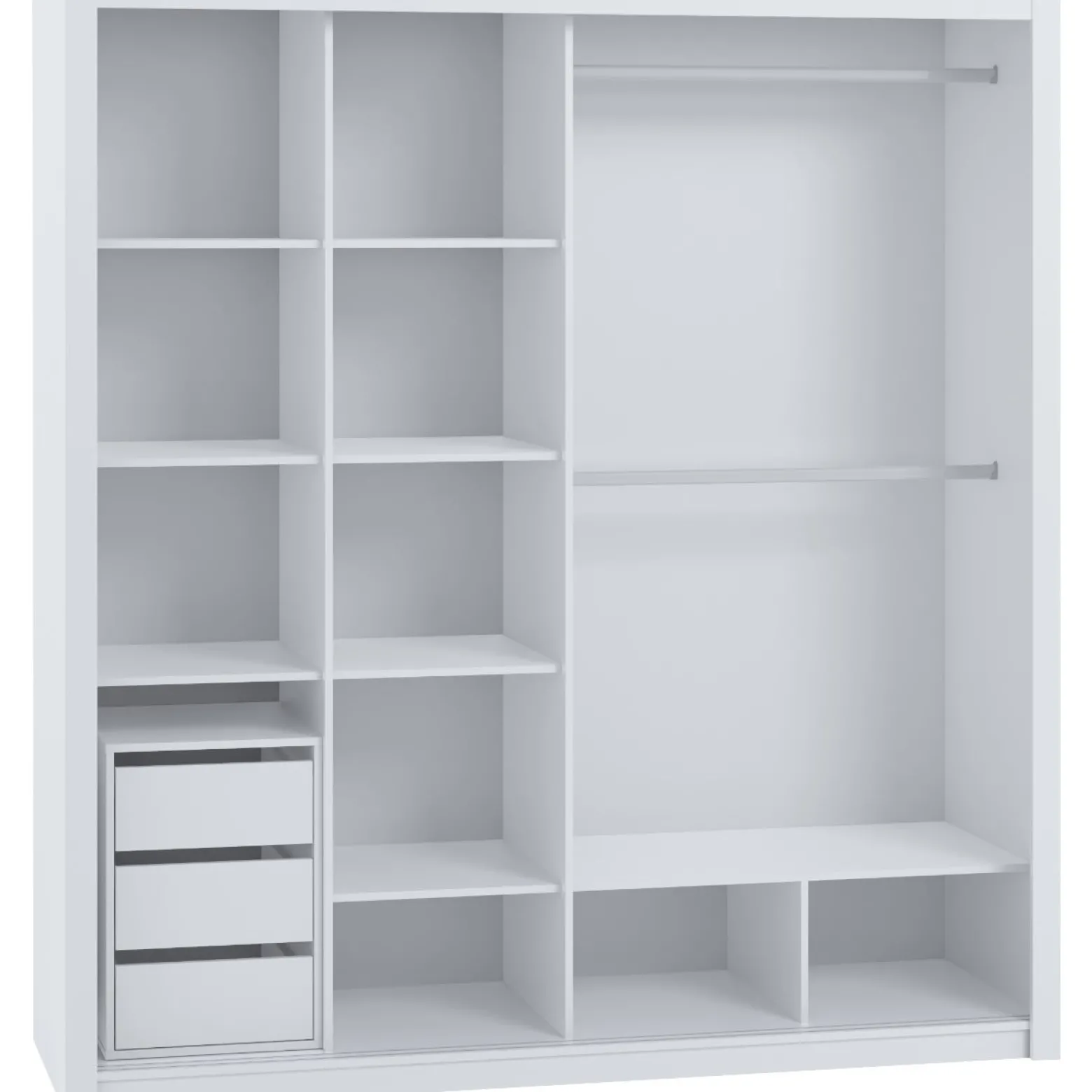 Szafa przesuwna z lustrem 220 BOSCO BO11 dąb artisan