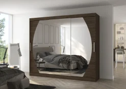 Szafa przesuwna z lustrem CAMBE 250 Choco