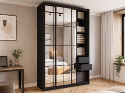 Szafa przesuwna z lustrem 150 cm OPTICA MAX