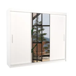 Szafa przesuwna z lustrem DENIS 250 White