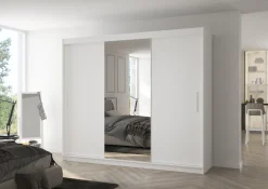 Szafa przesuwna z lustrem DENIS 250 White
