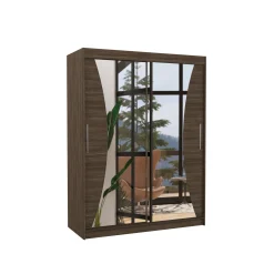 Szafa przesuwna z lustrem MAX 150 Choco