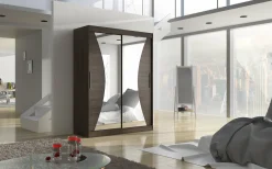 Szafa przesuwna z lustrem MAX 150 Choco