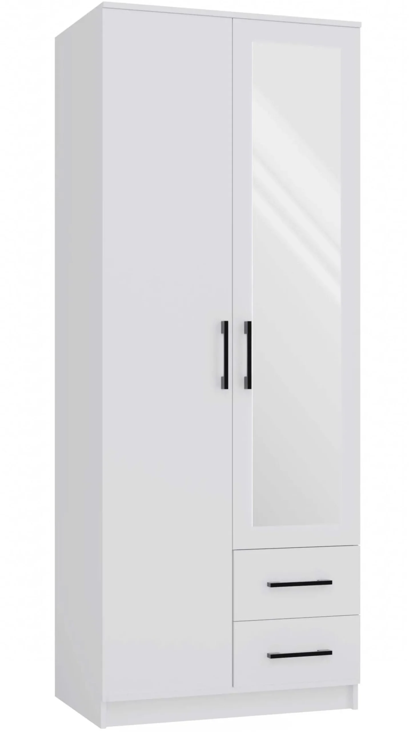 Szafa Romana 80 lustro 2 szuflady 80cm biała
