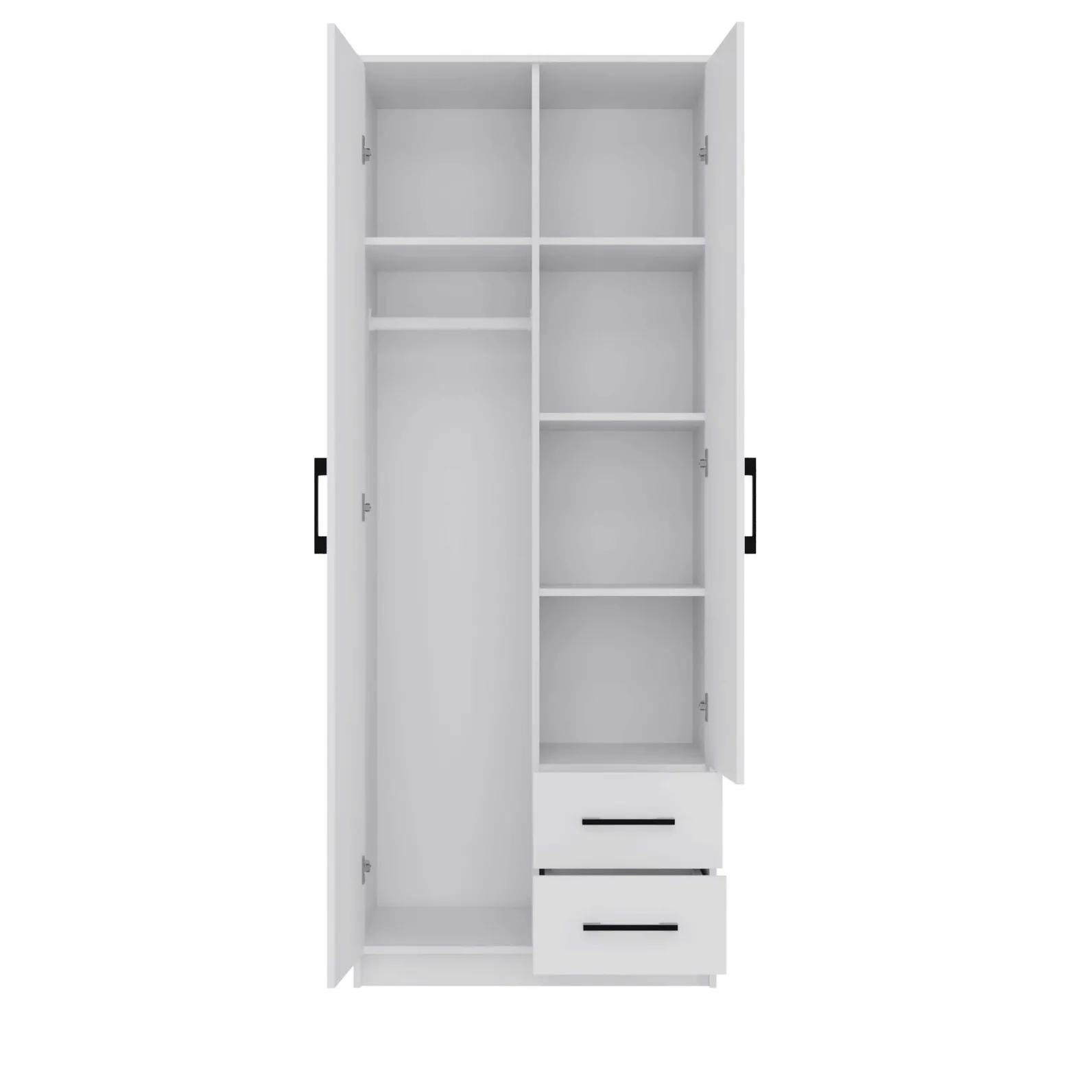 Szafa Romana 80 lustro 2 szuflady 80cm biała
