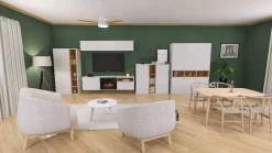 Szafa TECERO Warmtec S3P Biały mat, jasny dąb