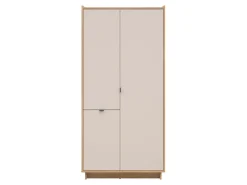 Szafa trzydrzwiowa Dalva 96 cm dąb mauvella/kaszmir