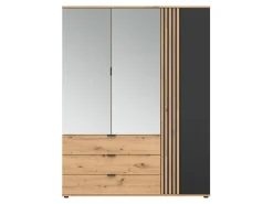 Szafa trzydrzwiowa Vabres 150 cm z 3 drzwiami i 3 szufladami dąb artisan lamele