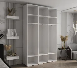 Szafa ubraniowa Garderoba INOVA 3 1,5SZ kaszmir+czarny