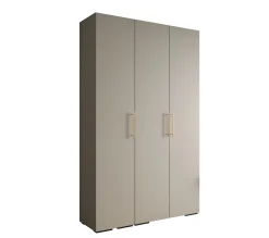 Szafa ubraniowa Garderoba INOVA 3 1,5SZ kaszmir+złoty