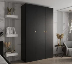 Szafa ubraniowa Garderoba INOVA 2 1,5SZ czarny