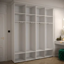 Szafa uchylna Garderoba MANHATTAN RYFEL 8 200 biały
